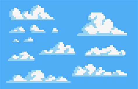 Clouds Pixel Art