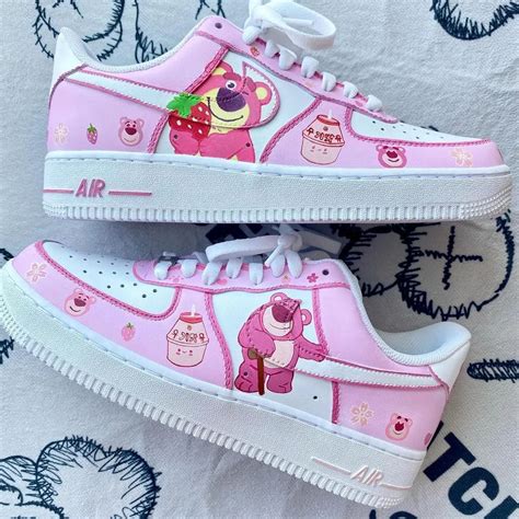 Bear Pink Air Force 1 Custom - Daniel Customs