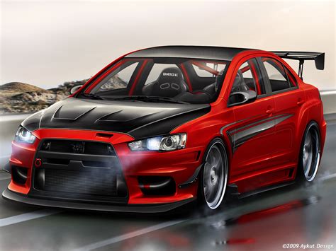 Modified Cars: Mitsubishi Evo X Custom Body Kit