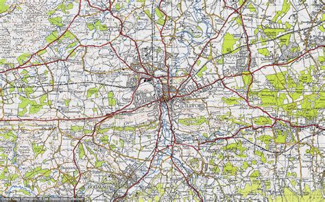 Historic Ordnance Survey Map of Guildford, 1940