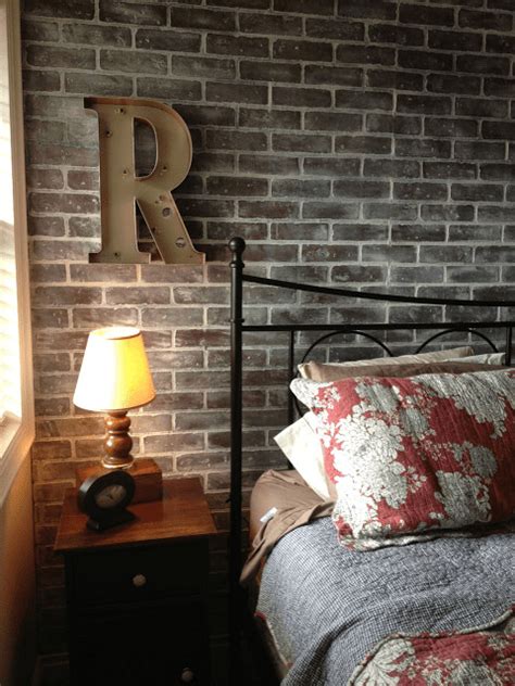 35 Lovely Faux Brick Wall In Bedroom - Home, Decoration, Style and Art Ideas