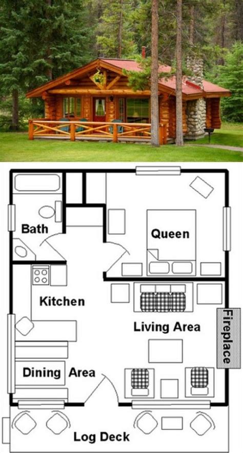 Rustic Log Cabin Floor Plans - Image to u