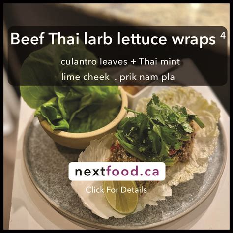 Beef Thai larb lettuce wraps – NeXT