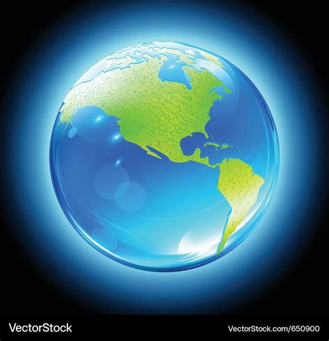 Earth map globe Royalty Free Vector Image - VectorStock