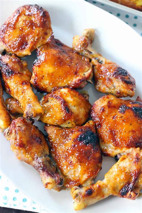 Two Ingredient Crispy Oven Baked BBQ Chicken