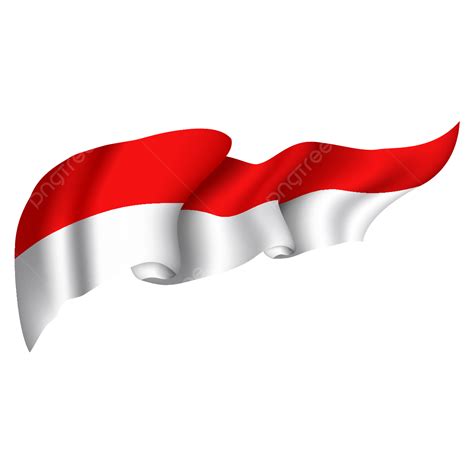 Indonesia Flag Waving Vector, Indonesia, Flag, Red And White PNG and ...