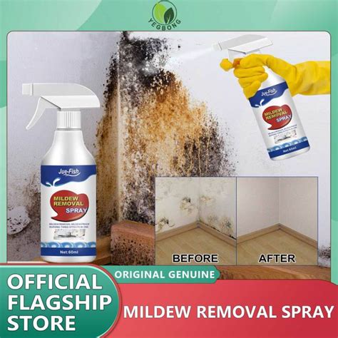 Yegbong Mildew Stain Remover Active Mildew Mould Removal Foam Spray 500ml Long-lasting Effect ...