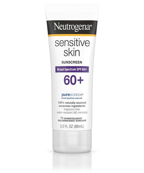 Sensitive Skin Sunscreen Lotion Oxybenzone Free Broad Spectrum SPF 60+ | NEUTROGENA®