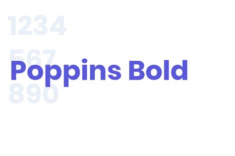 Poppins Bold - Font Free Download