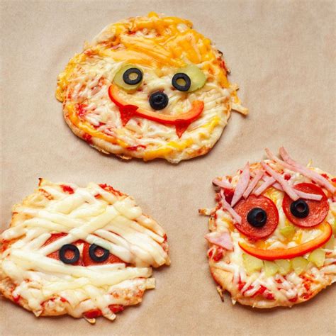 Monster Pizzas - Kidz Menu | Halloween pizza, Monster pizza, Kid friendly meals