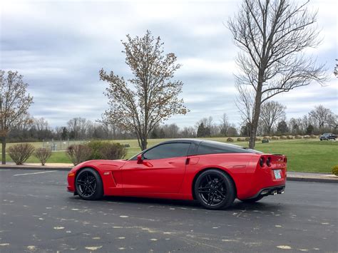 Corvette C6 Z06 Style Replica Wheels Black 19x10/18x9.5 SET