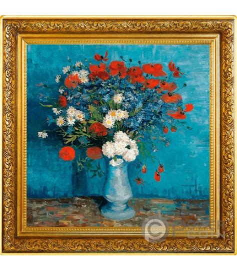 VASE WITH CORNFLOWERS Vincent van Gogh Treasures of World 1 Oz Silver ...