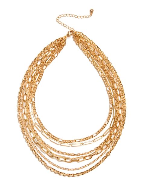 Gold-Tone Layered Chain Necklace | Marciano