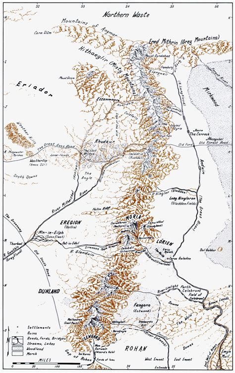 Hobbit Map Lonely Mountain