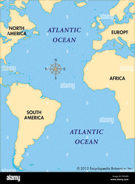 Atlantic Ocean Europe Map | Map of Atlantic Ocean Area