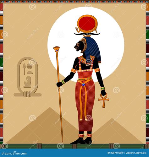 Sekhmet. Vector God Of Ancient Egypt. Tourism | CartoonDealer.com ...