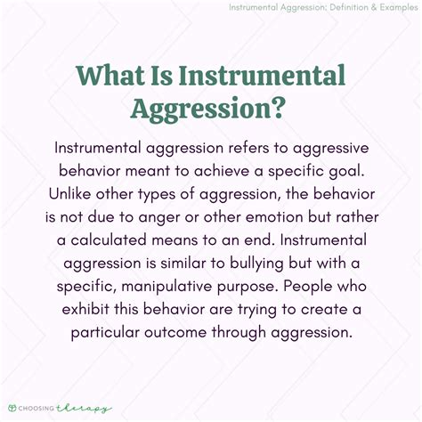 What Is Instrumental Aggression?