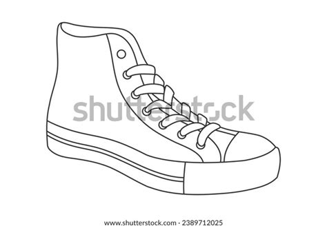 Shoe Sketch Hand Drawn Shoe Outline Stock Vector (Royalty Free) 2389712025 | Shutterstock