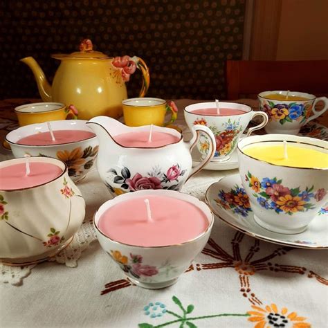 Tea Cup Candles - Etsy