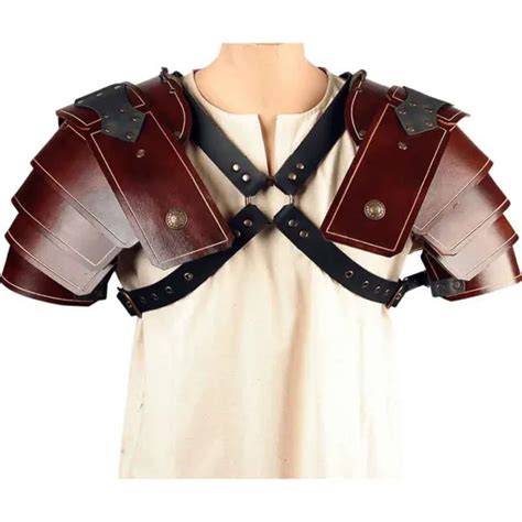 MEDIEVAL GLADIATOR SHOULDER Armor Samurai Battle Knight Viking Costume ...