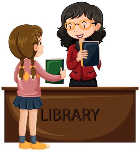 Kids Borrowing Books In The Library Stock Photos, Pictures & Royalty-Free Images - iStock