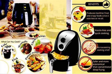 Benefits of an Air Fryer (Healthy cooking, Use less fat, Easy to use)