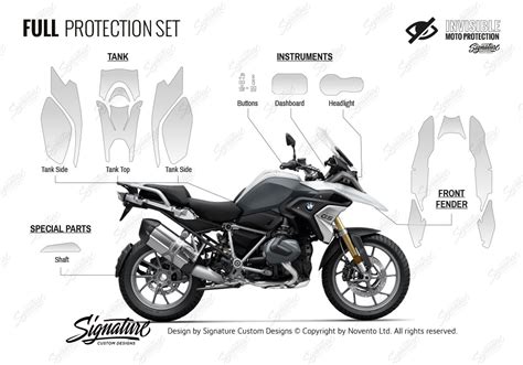 BMW R1250GS Light White Full Paint Protective Film