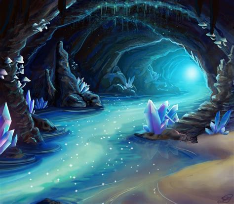 LISA RENEE: “Crystal Caverns” | Fantasy landscape, Fantasy castle ...