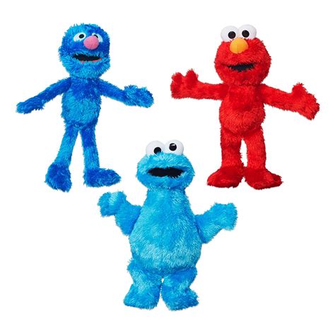 Buy Sesame Street Plush Bundle featuring Elmo, Cookie Monster and ...