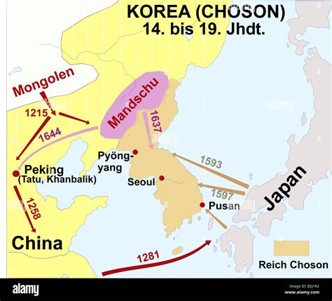 Map Of Joseon Korea