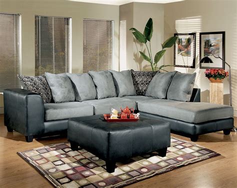 Gray and Black sectional | Living room sets furniture, Chelsea home furniture, Furniture