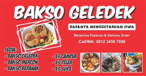 Banner Spanduk Warung Bakso Vector Cdr Tokekpedia - Riset