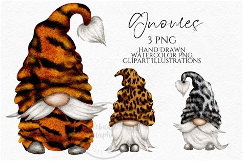 Digital Kit, Digital Paper, Gnome Patterns, Watercolor Effects, Watercolor Animals, Baby ...