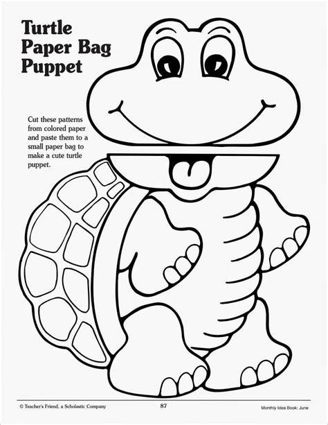 Free Printable Paper Bag Puppet Templates