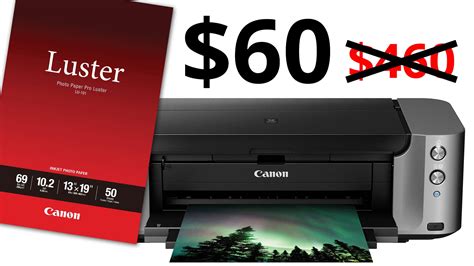 The Canon PIXMA PRO-100 wireless inkjet photo printer is currently on ...