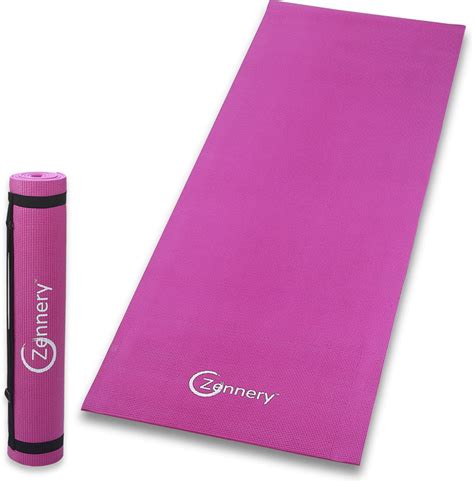 Non-Slip Yoga Mat with Adjustable Carrying Strap - Pink - Walmart.com - Walmart.com