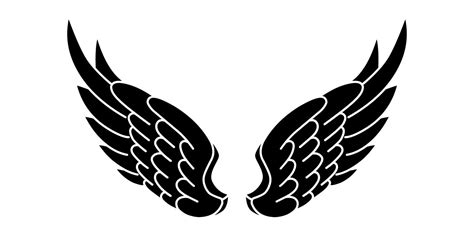 Free vector angel wings tribal tattoo 15737101 Vector Art at Vecteezy