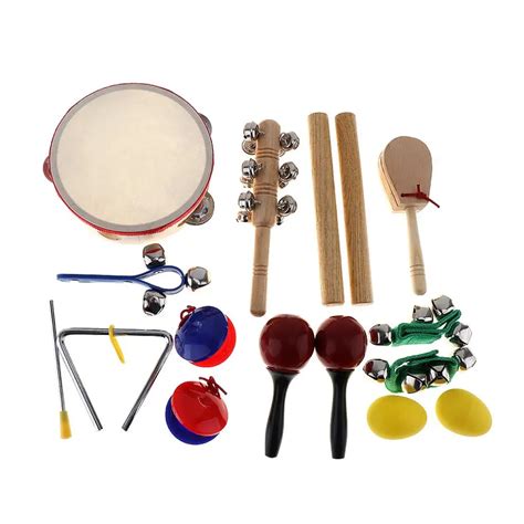 16pcs/lot Musical Instruments Set Kindergarten Kids Early Education ...