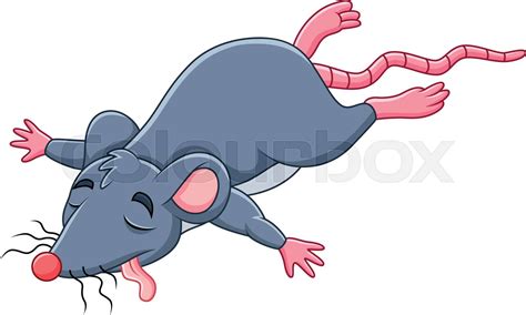 Cartoon dead mouse | Stock vector | Colourbox