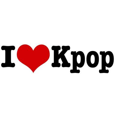 I Love Kpop Decal Sticker | Etsy