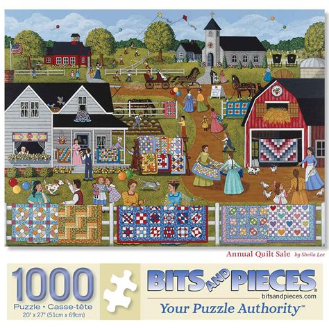 Annual Quilt Sale 1000 Piece Jigsaw Puzzle | Bits and Pieces