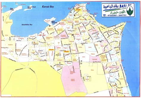 Kuwait City road map - Kuwait City map of roads (Kuwait)