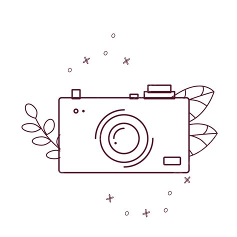 Lens Camera Photography Hd Transparent, Cartoon Cute Camera Icon Sticker Photography Camera Lens ...