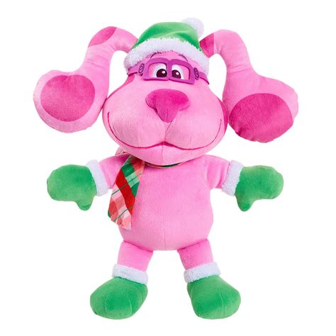 Blue's Clues & You! Holiday Magenta, 15-Inch Large Plush, Stuffed Animal, Magenta Dog, by Just Play