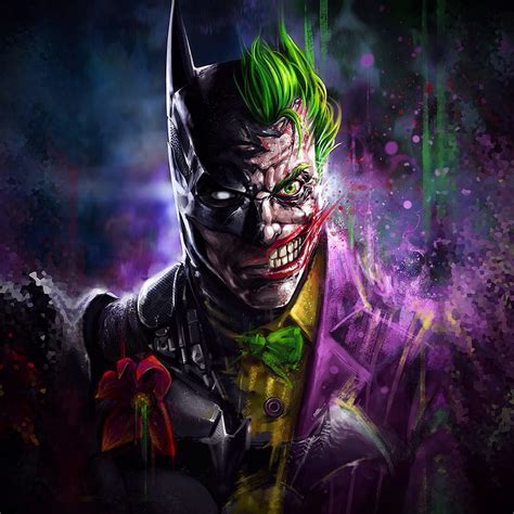 Batman Joker Art, batman, joker, superheroes, supervillain, HD phone wallpaper | Peakpx