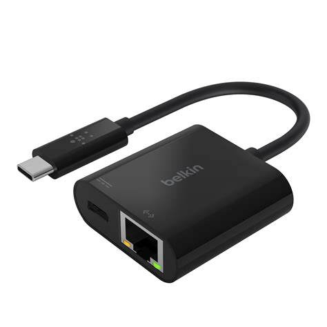 USB-C to Ethernet Adapter + 60W Charge | Belkin