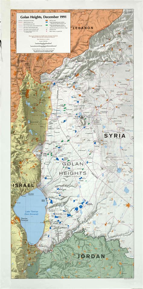 Golan Heights Map | Beautiful Scenery Photography