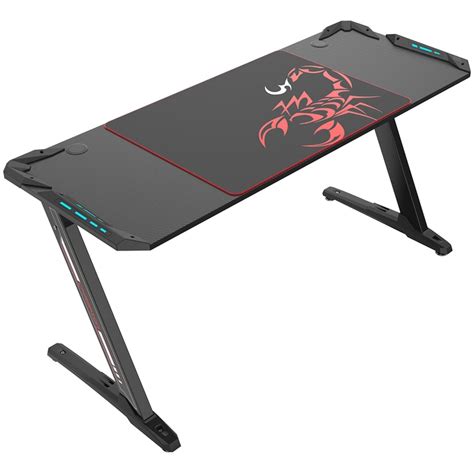 Eureka Ergonomic Gaming Desk with RGB Lights Z60