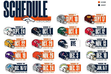 Denver broncos schedule for 2023 nfl season | MARCA English