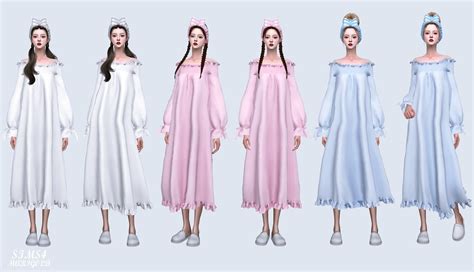 Female Sleepwear Homewear Collection The Sims 4 _ P1 - SIMS4 Clove share Asia Tổng hợp Custom ...